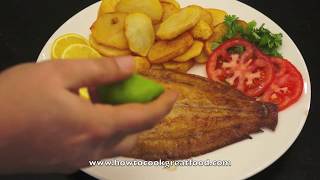 How to Cook Lemon Sole  Sole Recipe  British Fried Fish  English Fish n Chips  Dover Sole [upl. by Edlihtam]