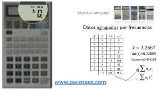 4 Calculadoras CASIO Estadística descriptiva [upl. by Ahsiuqel]