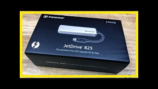 Transcend JetDrive 825 SSD Upgrade Kit for MacBook Review [upl. by Aihsenak]