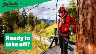 GoPro session on zipline  South Tyrol Italy [upl. by Fanchan]