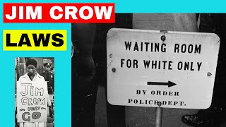 Jim Crow Laws  Racial segregation in America [upl. by Dnarb322]