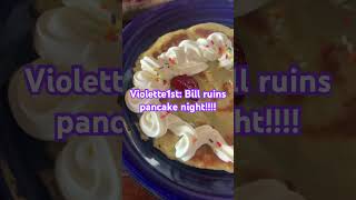 Violett1st bill ruins the pancakes violette1st funny rage comedy william memes [upl. by Lrigybab]