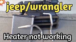 Jeep Grand Cherokee  Heater Core Replacement Easy wayout [upl. by Margarethe675]