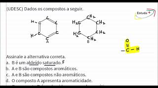 Composto aromático e um não aromático [upl. by Ynolem]