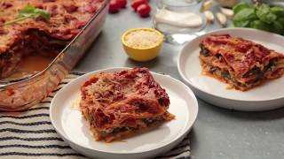 Spinach Lasagna Recipe  Forks Over Knives [upl. by Kiran965]