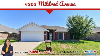 4303 Mildred Avenue Killeen TX 76549  Your Home Sold Guaranteed Realty 2544498881 [upl. by Eednak]