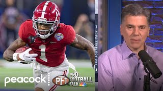 NFL Combine 2022 WR Jameson Williams on Alabamas prep for games  Pro Football Talk  NBC Sports [upl. by Iroc]