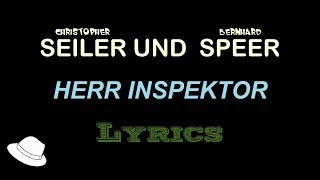 Herr Inspektor Seiler amp Speer  Lyrics ChipmunksVersion [upl. by Neerak]