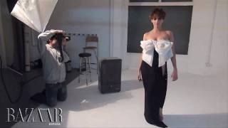 María Escoté graba a Macarena Gómez  Harpers Bazaar España [upl. by Clarke76]