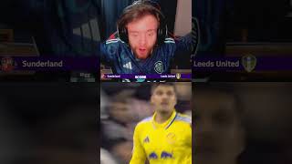 Meslier has a howler Sunderland vs Leeds United goal reaction [upl. by Onitnelav759]