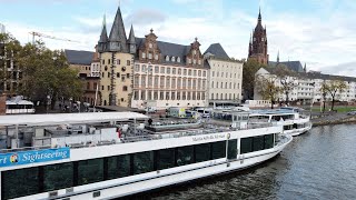 Ausflug mit dem Schiff in Frankfurt am Main [upl. by Anelliw]