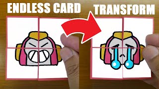 Funny！Brawl Stars SURGE PINS Transformations【Endless card】Drawing amp paper craft tutorial [upl. by Lenoil522]