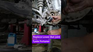 Replace Front Lower Ball Joint Tyota Fortunerautomobile mechanic balljoint tipsAutoMechanic [upl. by Marlette]