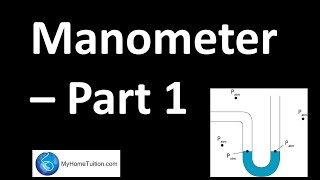 Manometer  Pressure [upl. by Juieta]