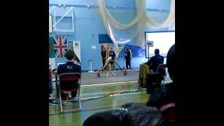 BUCS Weightlifting Competition Sheffield 190311 75kilos snatch [upl. by Abramson]