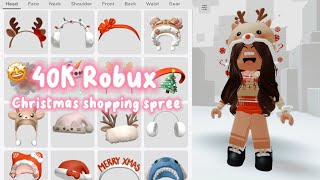 ✨ 40K Christmas Roblox Shopping Spree 😱🎅🎄 [upl. by Ococ]