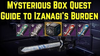 Destiny 2  Mysterious Box Izanagi Burden Exotic Quest completion Guide [upl. by Vincents62]