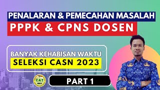 Soal dan Pembahasan  Penalaran dan Pemecahan Masalah  PPPK Dosen  CPNS Dosen 2023 [upl. by Merell307]