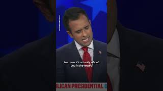 GOP debate Vivek Ramaswamy attacks NBCs Kristen Welker other moderators Shorts [upl. by Biron]