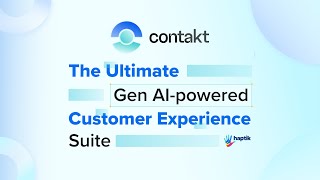 Introducing Contakt  A Generative AI CX Suite by Jio Haptik [upl. by Llekram]