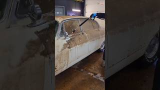 Washing Abandoned Jaguar 🚘💕 BarnFind DetailDane Detailing Satisfying ASMR [upl. by Behlau]