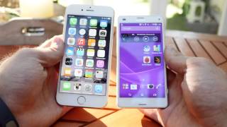 Sony Xperia Z3 Compact vs Apple iPhone 6 Vergleich 4kDeutsch [upl. by Daphna207]