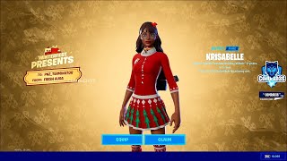 How to get Krisabelle Skin EARLY in Fortnite Chapter 3  Winterfest Presents [upl. by Airdnahs]