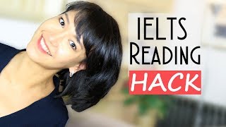 IELTS Reading HACK  How to answer questions FAST [upl. by Brunella]