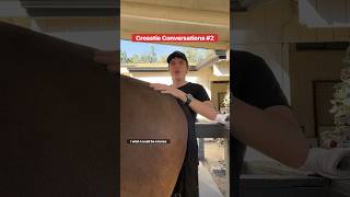 Crosstie Conversations Part 2  Iron stomach horsesandhumor horse equestrian [upl. by Alyssa]