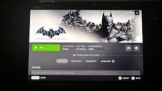 Batman Arkham origins Steam Deck OLED 90 FPS optimized setting [upl. by Amick148]