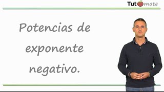 Potencias con exponentes negativos  Potencia de Fracciones Explicación [upl. by Conrade]