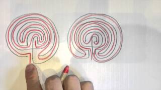 😮How to Draw True 3 amp 5 Circuit Labyrinths [upl. by Yrelav826]