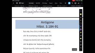 Antigone eerste epeisodion 175191 Principes van Creon [upl. by Grew]