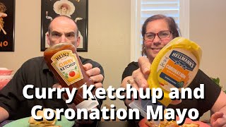 Americans Try Hellmanns Coronation Mayonnaise and Heinz Curry Ketchup [upl. by Moffat]