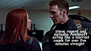 steve rogers and natasha romanoff acting like a married couple for over 5 minutes straight [upl. by Htehpaj]