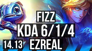 FIZZ vs EZREAL MID  614 600 games  EUW Diamond  1413 [upl. by Beret]