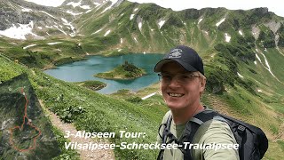 3Alpseen Tour VilsalpseeSchreckseeTraualpsee [upl. by Ahsinek458]