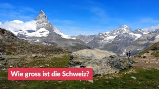 Wie gross ist die Schweiz [upl. by Lennad]