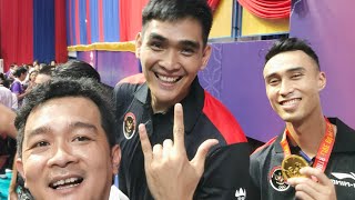 after match final seagames kamboja 2023  hattrick medali emas [upl. by Nelag215]