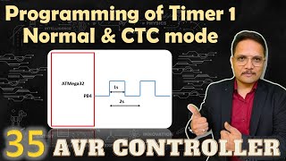 Timer 1 Normal amp CTC Mode Programming in ATmega32 AVR Microcontroller [upl. by Johnnie160]