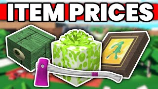 How Much EVERY ITEM Is Worth In Lumber Tycoon 2 Roblox [upl. by Nacim]