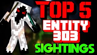 Top 5 Entity 303 Sightings in Minecraft Scary  2021 😰 Found Entity 303 [upl. by Leatri]