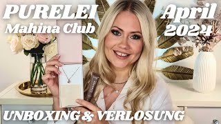 Soo schön 😍 PURELEI Mahina Club April 2024  Unboxing amp Verlosung [upl. by Ahsemat]