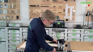 Festool LIVE NL 🔴 De nieuwste bovenfrees OF 1010 R amp toebehoren [upl. by Burdett]