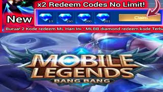 x2 Mobile Legends Redeem Codes No Limit September 2024  Get Diamonds Now [upl. by Pennebaker]