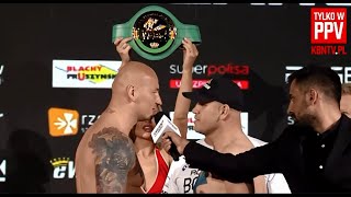 ARTUR SZPILKA vs ŁUKASZ RÓŻAŃSKI  SPIĘCIE NA WAŻENIU I FACETOFACE PRZED WALKĄ [upl. by Kariv600]