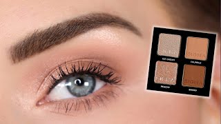 Easy Everyday Eyeshadow Tutorial Using 1 Brush  Eye Makeup for Beginners [upl. by Aratak]