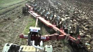 CAT mt 865c Ploughing 12 Furrow [upl. by Ahsauqram]