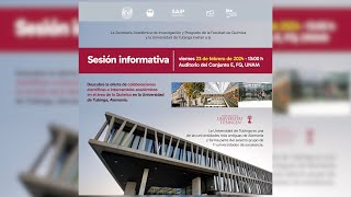 SAIP Sesión Informativa  Oferta de colaboraciones científicas Química Universidad de Tubinga [upl. by Dag]