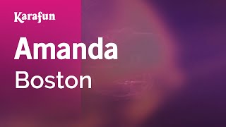 Amanda  Boston  Karaoke Version  KaraFun [upl. by Alexa]